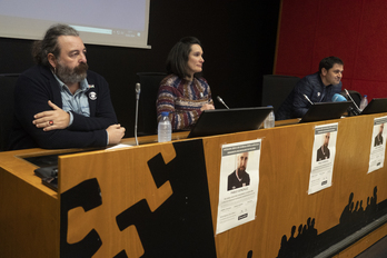 Gabirel Ezkurdia, Oihana Goiriena eta Asier Blas.