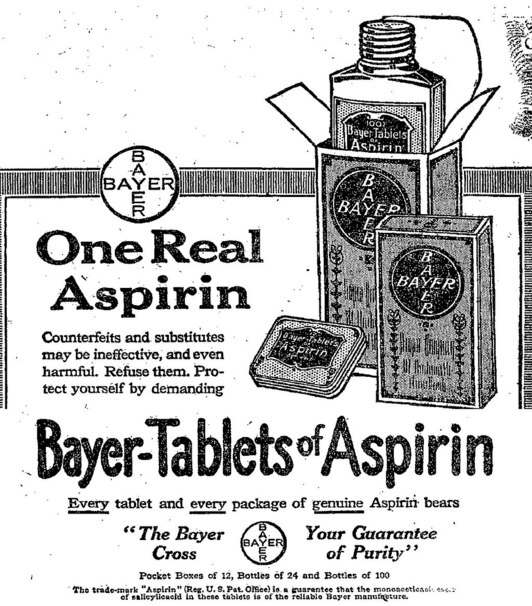 Gaur 125 urte Aspirina erregistratu zuen Bayern konpainiak