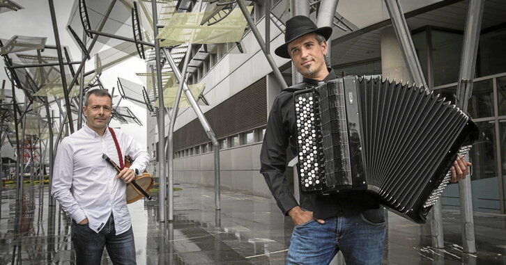 Garikoitz Mendizabal eta Gorka Hermosa, Bilbon.