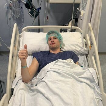 Xavi Rabaseda, intervenido de urgencia en Málaga.