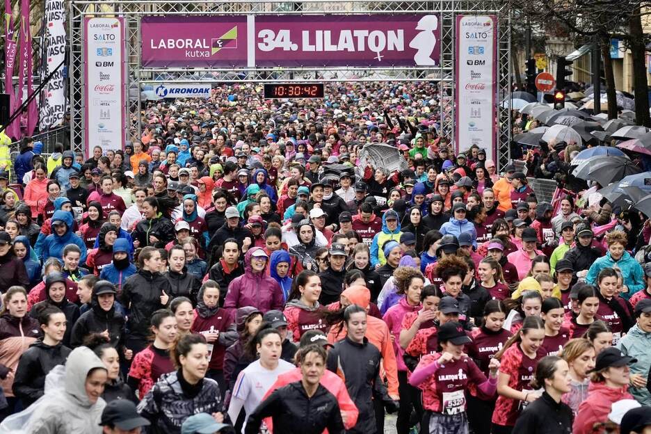 Lilatoiaren 34. edizioan 5.000 emakume inguruk parte hartu dute. 