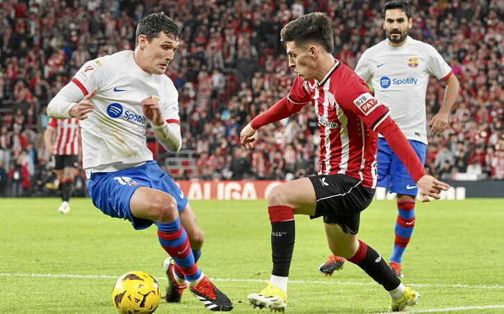 Imanol fue titular en el lateral izquierdo y rindió a buen nivel.