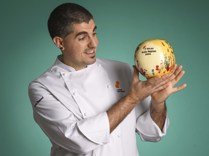 Javi Rivero regenta el restaurante Ama de Tolosa.