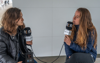 Ane Etxezarreta Realeko jokalaria Zubietako Z7 zelaian. 