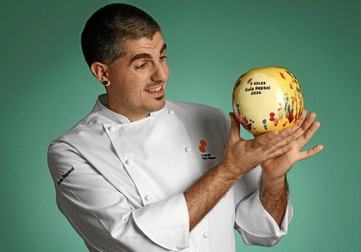 Javi Rivero regenta el restaurante Ama de Tolosa.