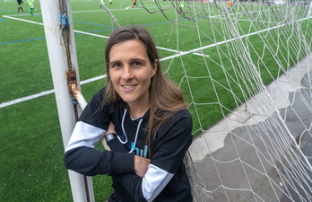 Sandra Ramajo, entrenadora del equipo cadete femenino de la Real.