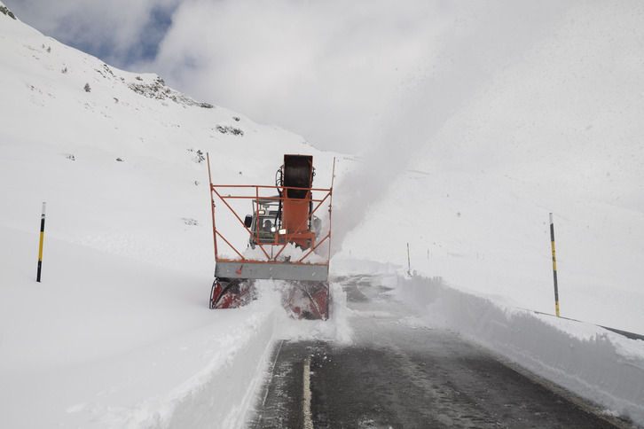 Imagen reciente del puerto de Belagua.