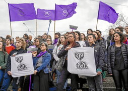 La reivindicación de poner las vidas en el centro ya estuvo presente en las movilizaciones del pasado año, como en esta de Bilbo.