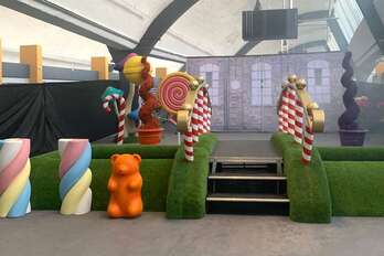 Una imagen del surreal evento inmersivo dedicado a 'Willy Wonka'.