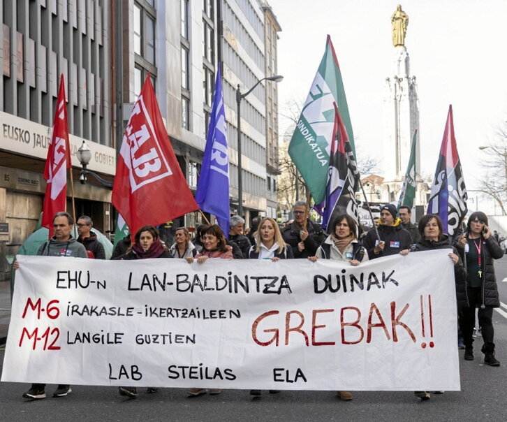 Bilbon egindako mobilizazioa.