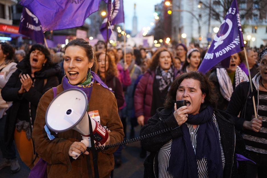 La movilización de Bilbo, muy concurrida.