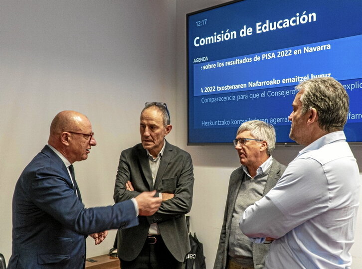 El consejero Gimeno, con los miembros de su equipo.