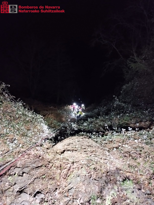 Imagen del accidente de Lesaka.