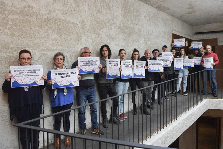 Presentación de las movilizaciones por «una alternativa ecosocial justa».