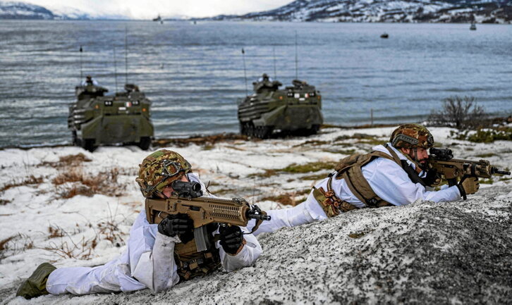 Soldados italianos en unas maniobras recientes de la OTAN.