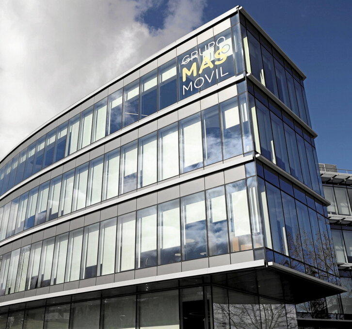 Sede de MásMóvil, dueña de Euskaltel, en Madrid.