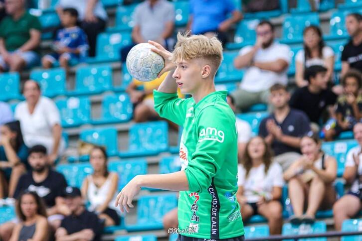 El joven portero David Faílde, en su antiguo equipo.