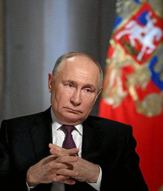 El inquilino del Kremlin, en una entrevista.