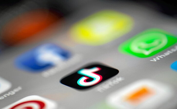 TikTok aplikazioaren logoa.