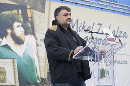 Ion Arretxe, Altzan 2015ean, Mikel Zabalzari egin zitzaion omenaldian.