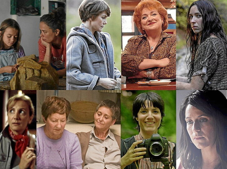 Euskal zineman jardun edo jarduten duten emakumeetako batzuk.