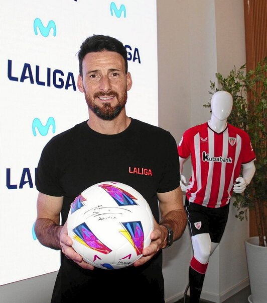 Aritz Aduriz, asteazkeneko ekitaldian.