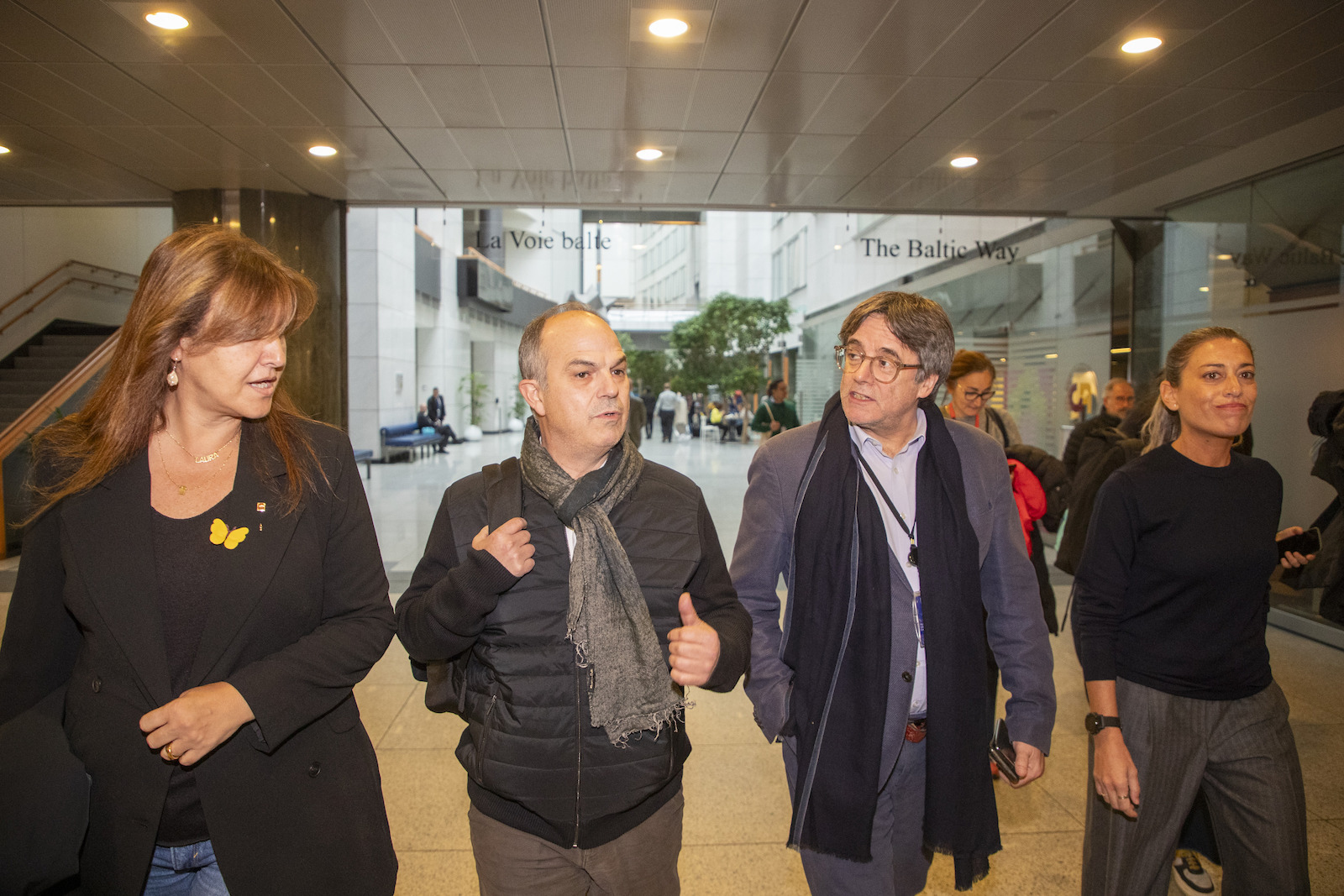 La cúpula de Junts, en Bruselas. (EUROPA PRESS) La cúpula de Junts, en Bruselas. (EUROPA PRESS)