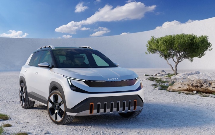 Imagen facilitada por Skoda del Epiq, modelo eléctrico que se fabricará en Landaben.