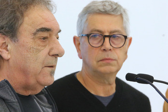 Anje Duhalde eta Mixel Ducau, elkarrekin berriz 50 urteren buruan.