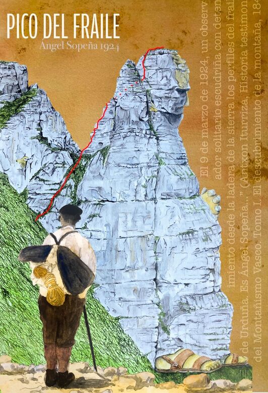 Angel Sopeña aitzindariak lehen euskal eskalada egin zuen duela ehun urte.