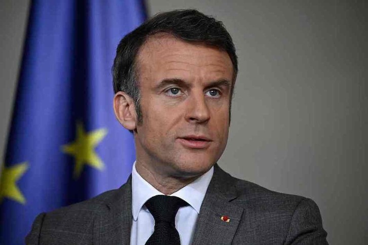 El presidente francés Emmanuel Macron, en sus quehaceres de político al más alto nivel.