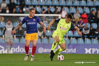 Bustinza ha dado el gol de la victoria al Amorebieta en Andorra.