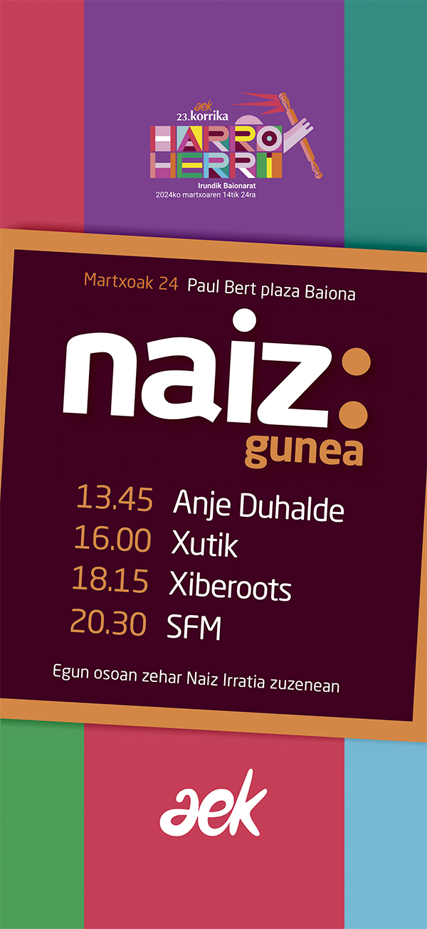 Korrika 23ko NAIZ guneko egitaraua Korrika 23ko NAIZ guneko egitaraua