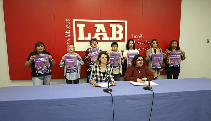 Etxeko langileentzako hitzarmen kolektibo baten alde mobilizatuko da LAB.