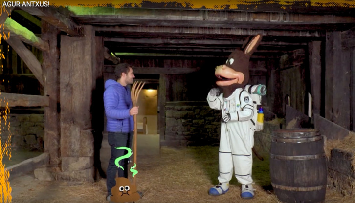 Irudian, Antxus ezaguna protagonista duen ‘3 Ene Kantak’ saioak utzitako uneetako bat.