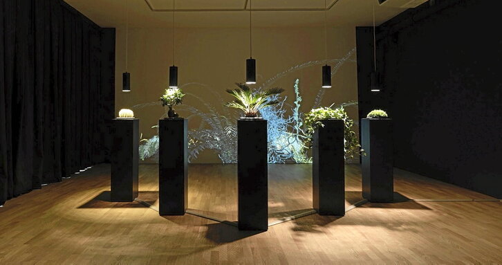 La exposición «The Artwork As a Living System», de Christa Sommerer y Laurent Mignonneau, reúne en la Alhóndiga 18 instalaciones que invitan a reflexionar sobre cuestiones actuales y futuras.