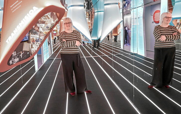 Iurdana Acasuso Azkue Fundazioko presidentea, Euskararen Etxean, Bilbon.