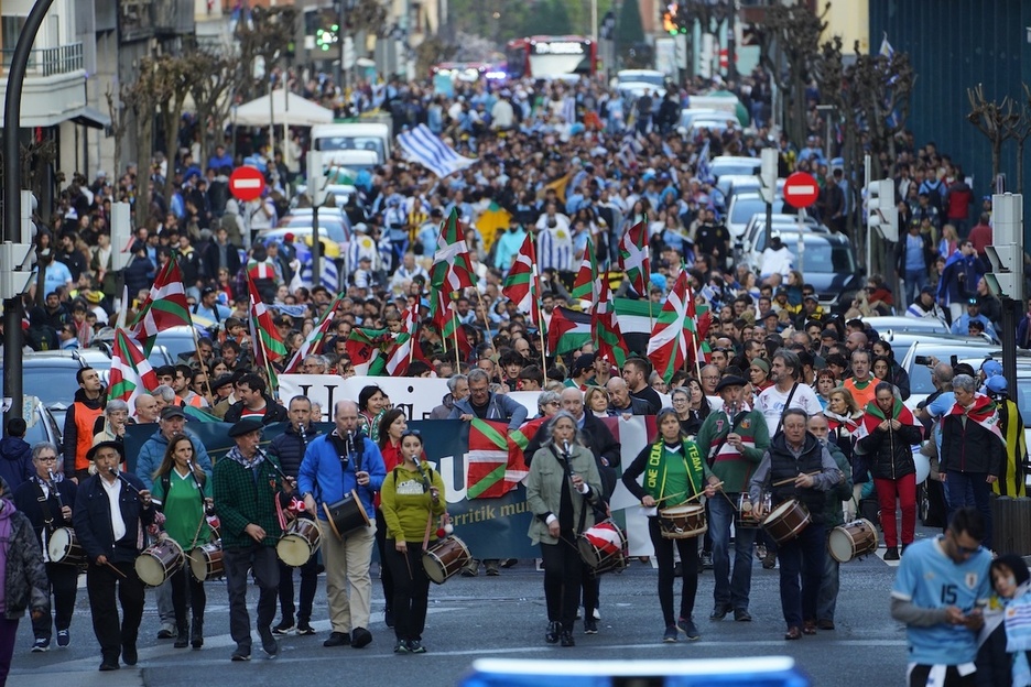 San Mameserako bidean aldarrikapena nabaria izan da kalejira baten bidez.