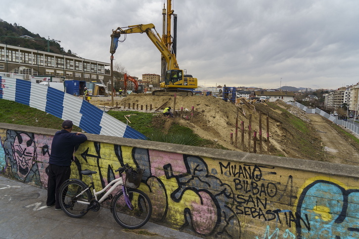 BCCeko eraikin berriaren eraikuntza lanak Zubiri-Manteo institutuari eragiten diote.