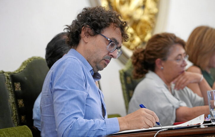 Txema Mauleon, Iruñeko Udaleko Gizarte Ekintzako zinegotzi ordezkaria.