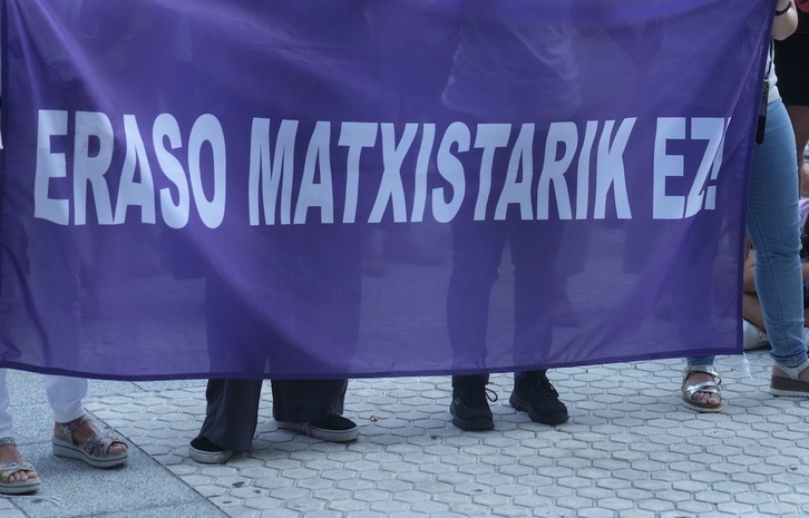 Protesta contra la violencia machista.