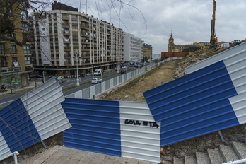 Obras del nuevo BCC en Manteo, en Gros.