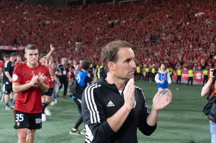 Jagoba Arrasate, Kopako finalaren amaieran.