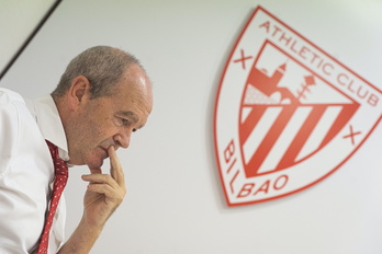 Barkala, cuando fue candidato a la Presidencia del Athletic en 2022.