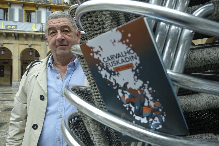 Jon Alonso, bere azken lanaren alboan.