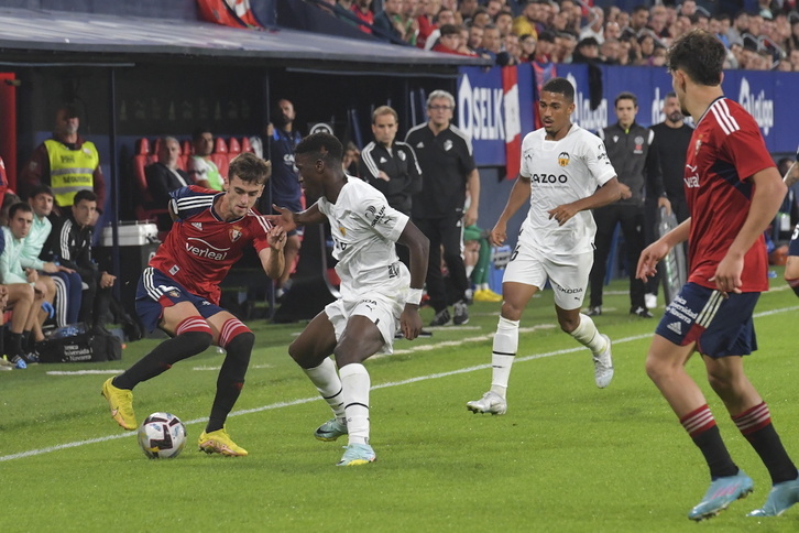 El partido contra el Valencia supondrá un punto de inflexión en las opciones europeas de Osasuna