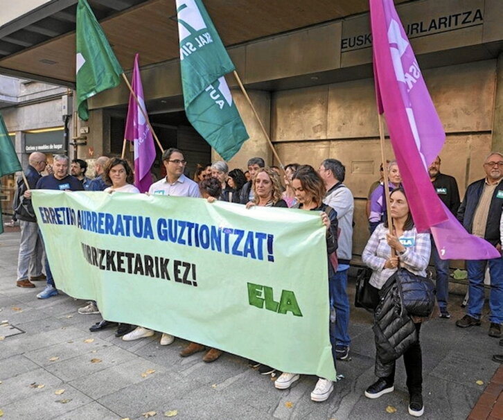 Movilización por el derecho a la jubilación anticipada.