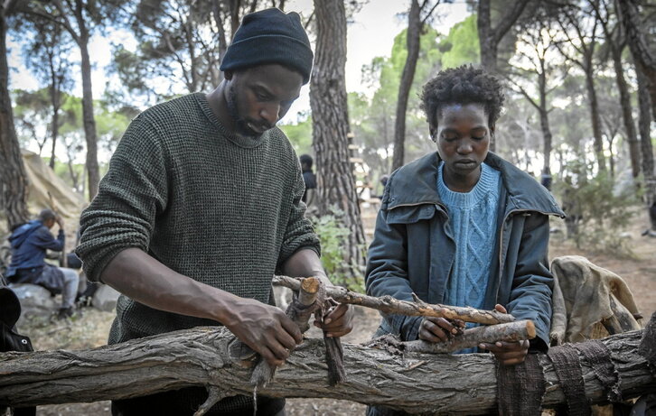 Benito Zambranoren «El salto» filmeko fotograma.