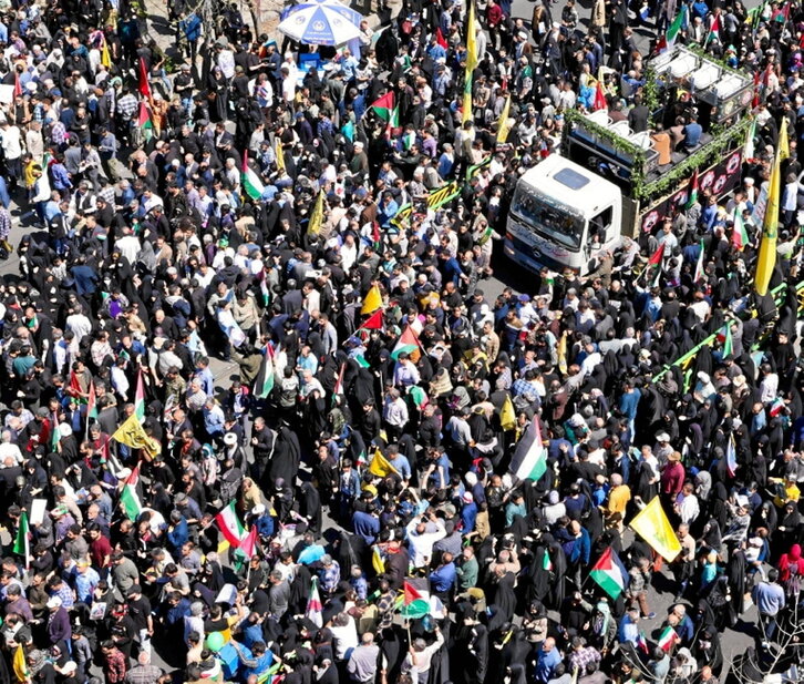 Funeral de los Guardianes de la Revolución.