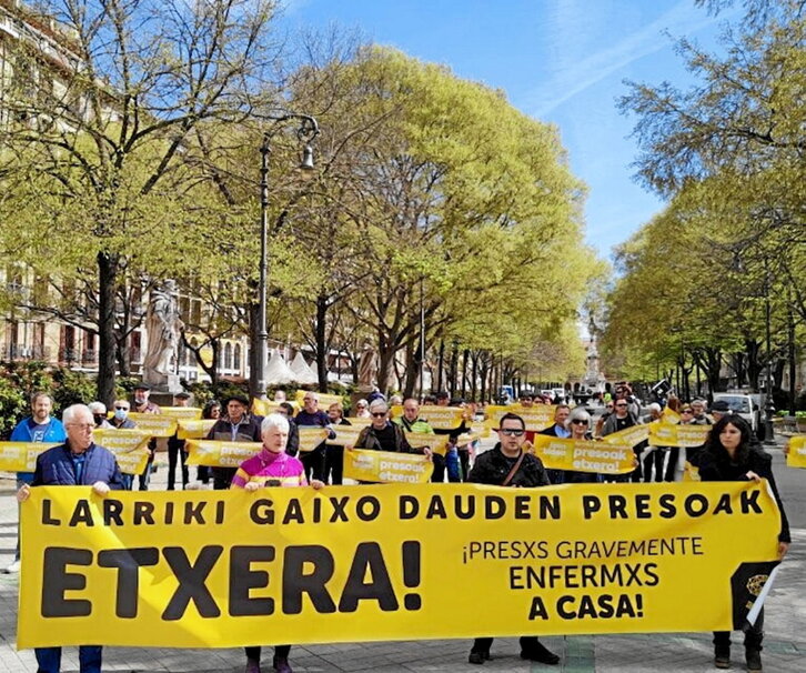 Imagen de archivo de una concentración de Sare en Iruñea.